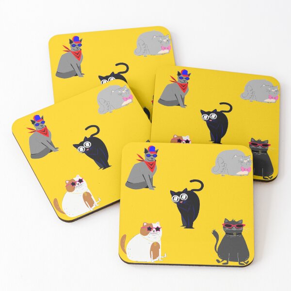 Item preview, Cattitude Cat Stickerspack Cool Cat Pack Full Time Cat Mom Cool Cats Pattern designed and sold by KLINESTORE.