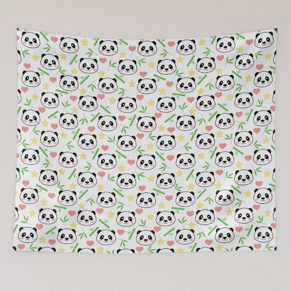 Item preview, Cute Pandas and Bamboos pattern designed and sold by della95.