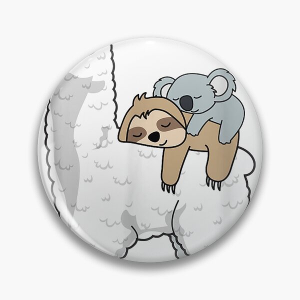 Item preview, PATRONUS SLOTH & KOALA ON LLAMA ALPACA designed and sold by JessicaHealey.