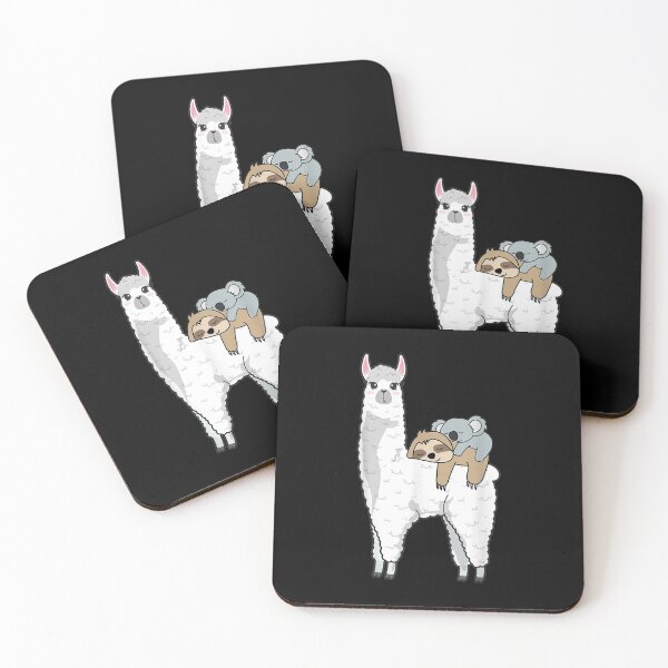 Item preview, PATRONUS SLOTH & KOALA ON LLAMA ALPACA designed and sold by JessicaHealey.