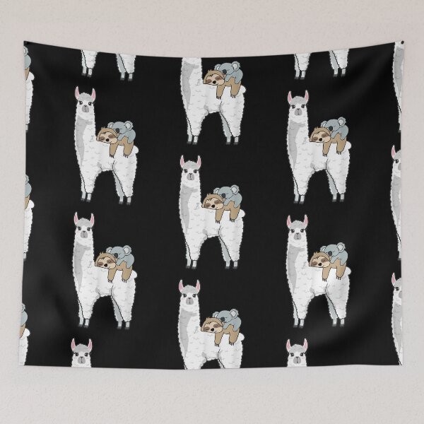 Item preview, PATRONUS SLOTH & KOALA ON LLAMA ALPACA designed and sold by JessicaHealey.