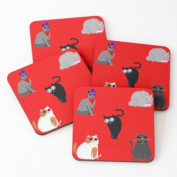 Item preview, Cattitude Cat Stickerspack Cool Cat Pack Full Time Cat Mom Cool Cats Pattern designed and sold by KLINESTORE.