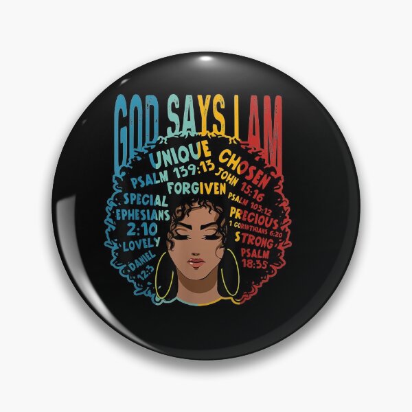 Item preview, Gods Say I Am Melanin Afro Woman Black History Month designed and sold by Kelly993.