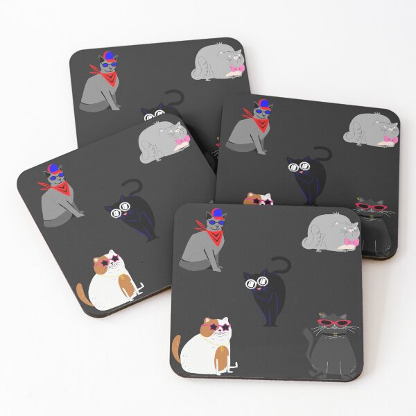Item preview, Cool Cat Pack Cattitude Cat Stickerspack Full Time Cat Mom Cool Cats Pattern designed and sold by KLINESTORE.