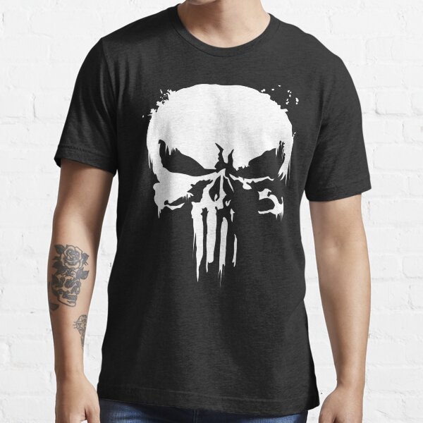 The Punisher Jon Bernthal Frank Castle Punisher Noir T-shirt essentiel