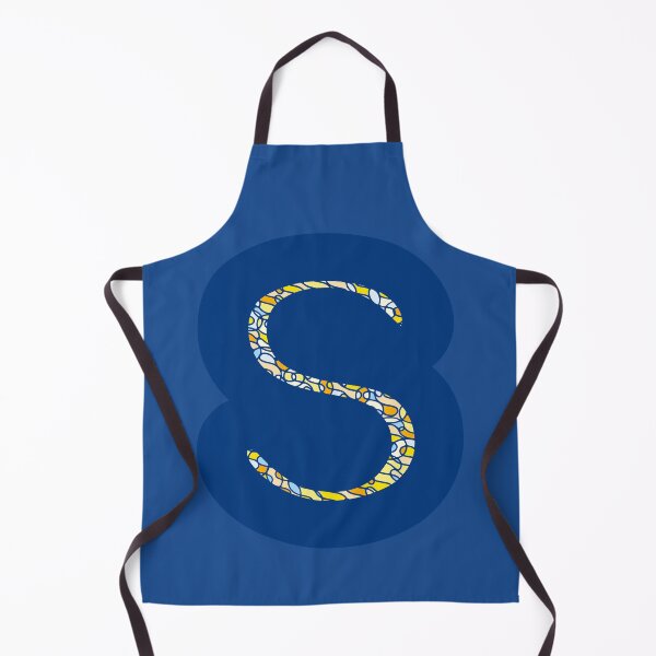Item preview, Thin Letter S In Big Blue Bubble designed and sold by artfulnotebook.