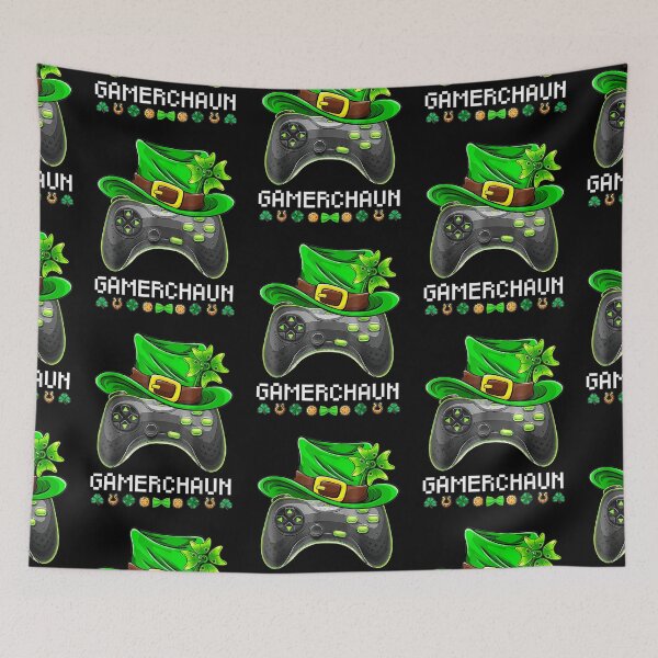 Item preview, Video Game Leprechaun St Patricks Day Gamer Kids Boys Gaming designed and sold by JessicaHealey.