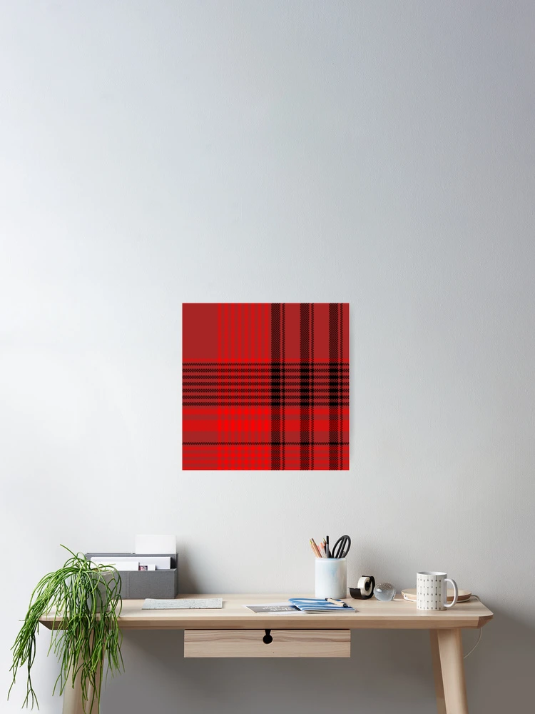 Thumbnail 2 of 3, Poster, Cardinal Reds Plaid  designed and sold by patternedprints.