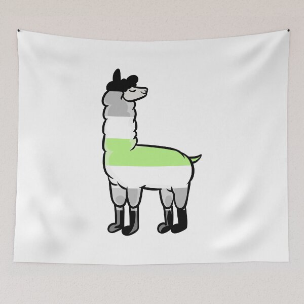 Item preview, Agender Llama ama el orgullo sutil | LGBTQ designed and sold by Petra Becker.