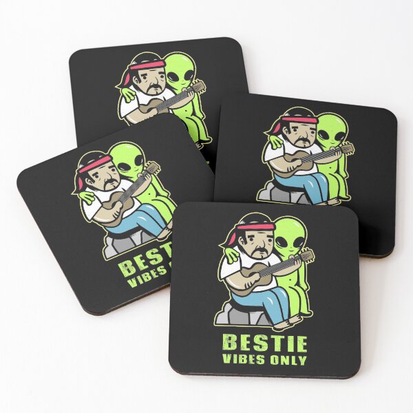 Item preview, Bestie Vibes Only - Alien - UFO designed and sold by TKsTees.