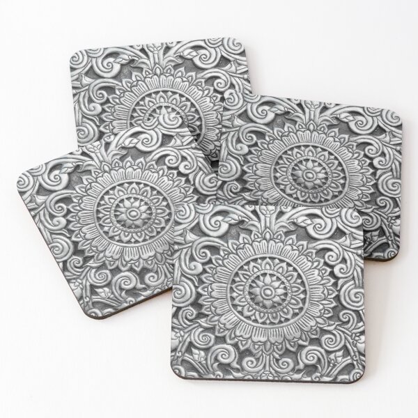 Item preview, Ancient Silver Flowers designed and sold by DrakeDuck.