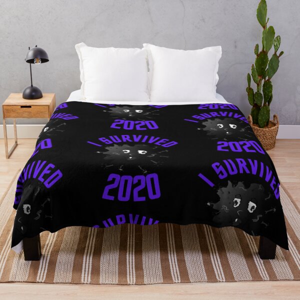 Aperçu de l'œuvre J'ai survécu à 2020 - J'ai reçu mon vaccin créée et vendue par PrintexDesigns.