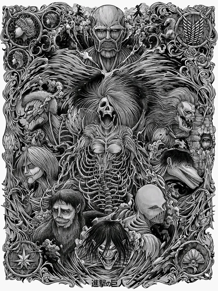 Attack on Titan season 4 the nine titans in one picture by Anime-Store1