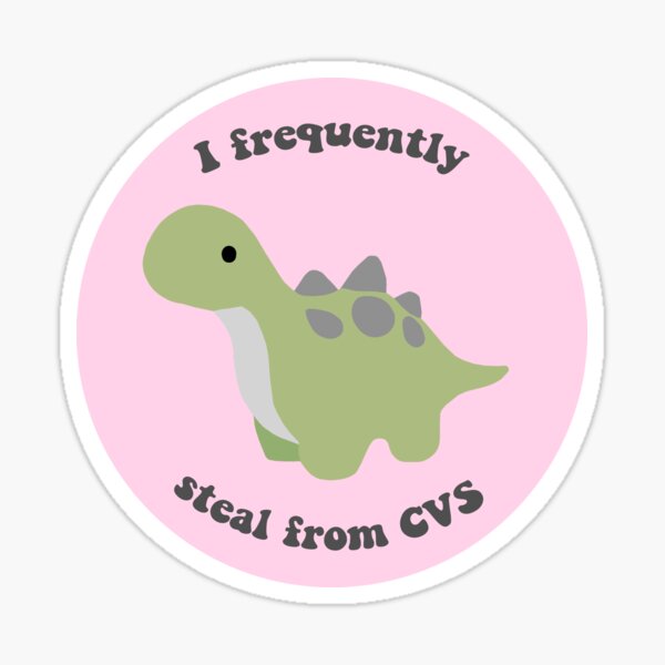 Dinosaur with Pink Bow Sticker – HappyPlanGirls Designs