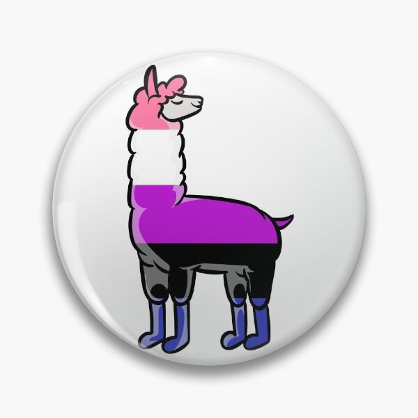 Item preview, Genderfluid Llama loves subtle pride | LGBTQ designed and sold by Petra Becker.