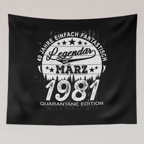 Item preview, 40th Birthday 40 Years Born In 1981 March designed and sold by Renergie.