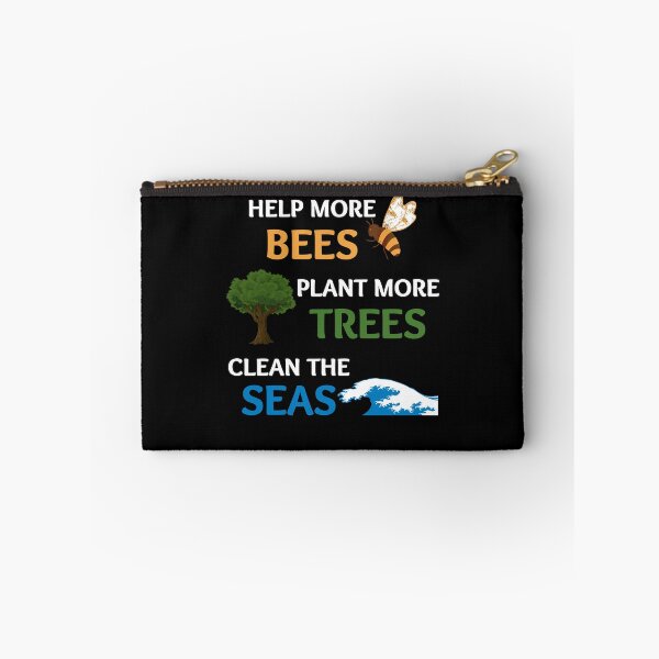 Item preview, Help More Bees Plant More Trees Clean The Seas designed and sold by momsnpops.
