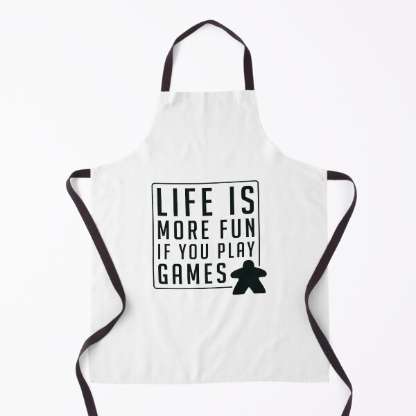 Item preview, Life is More Fun If you Play Games - Board Game Quote with meeple designed and sold by BeamGeeks.