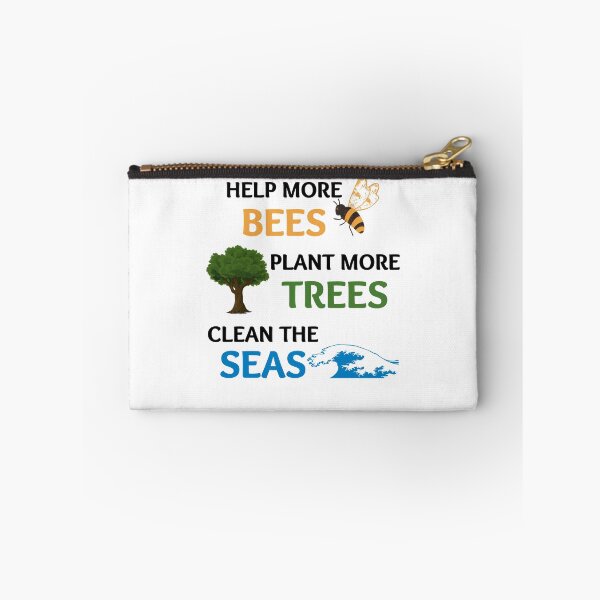 Item preview, Help More Bees Plant More Trees Clean The Seas designed and sold by momsnpops.