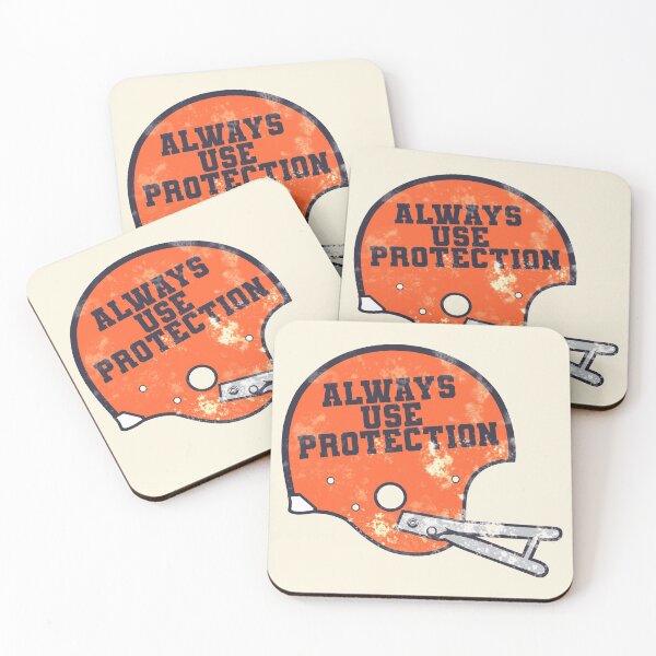Item preview, Always Use Protection // Funny Football Helmet Joke designed and sold by acquiesce13.