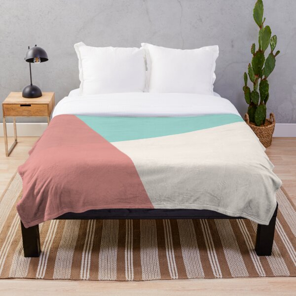 Item preview, geometry things - coral, teal, and creme designed and sold by nessaa j.