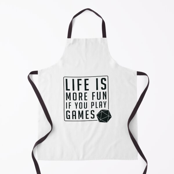 Item preview, Life is More Fun If you Play Games - RPG Quote with D20 designed and sold by BeamGeeks.