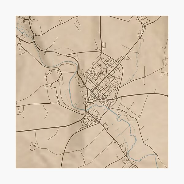 Item preview, Blandford Forum Sepia Map designed and sold by CPTVDesign.