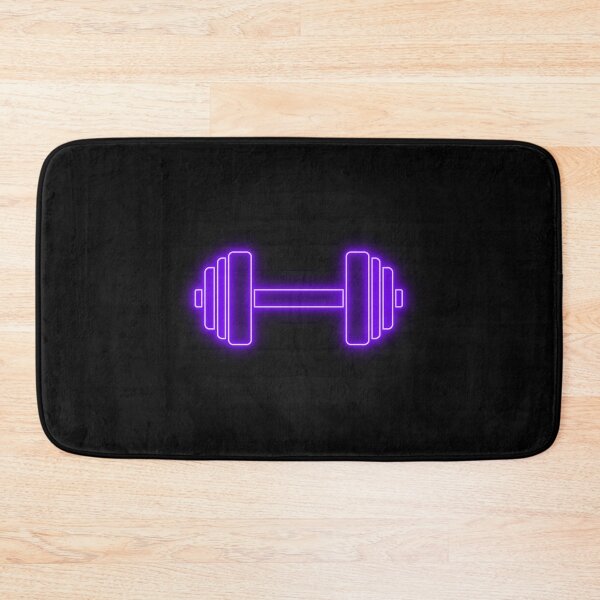 Item preview, Purple Retro Neon Line Dumbbell Icon designed and sold by dylanxh.