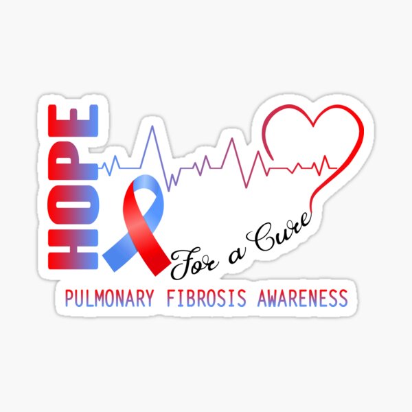 Vista previa del artículo con la obra «Esperanza de una cura Concientización sobre la fibrosis pulmonar», diseñado y vendido por frechettee.