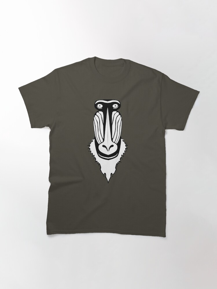 Alternate view of Mandrill Face Classic T-Shirt
