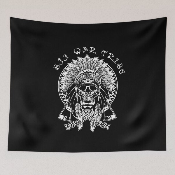 Item preview, American Indian Skull Jiu Jitsu War Tribe BJJ Fanatics designed and sold by Schka.