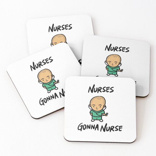 Item preview, Nurses Gonna Nurse (Turquoise) designed and sold by bonniemamadraws.