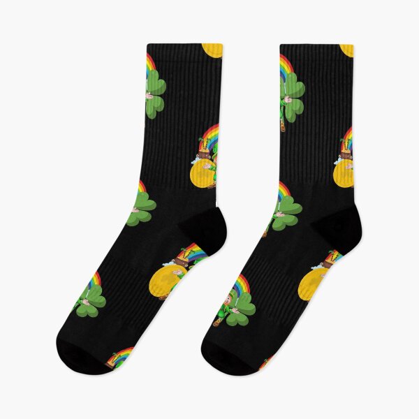 Item preview, St Patricks Day leprechaun, shamrock, rainbow designed and sold by karlsageder.