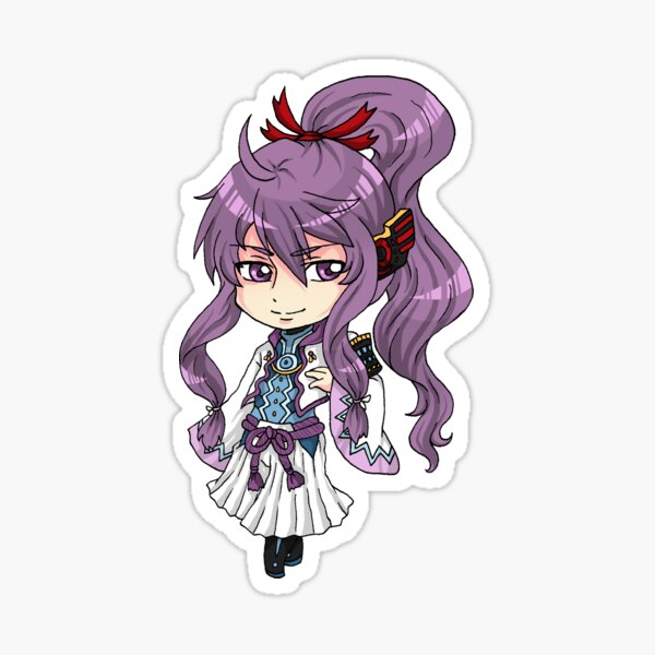 Virtual Samurai Purple Singer Sticker