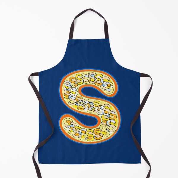 Item preview, Letter S (yellow and orange) designed and sold by artfulnotebook.