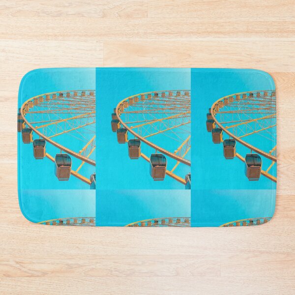 Item preview, Circus Ferris Wheel Teal Sky designed and sold by thegraypocket.