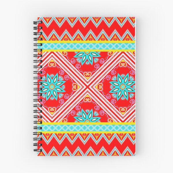 Item preview, Flower pattern on red background designed and sold by Chamaiporn Pangtorn.