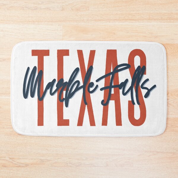 Item preview, Marble Falls Texas // Script Design // State Flag Colors designed and sold by KylieBeth Designs.