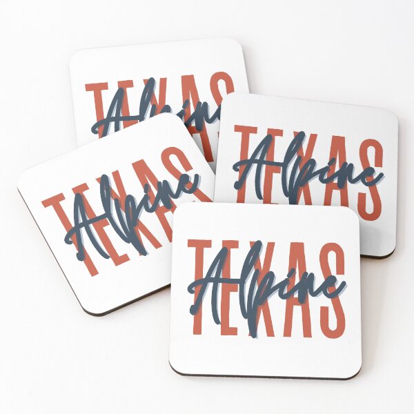 Item preview, Alpine Texas // Script Design // State Flag Colors designed and sold by KylieBeth Designs.