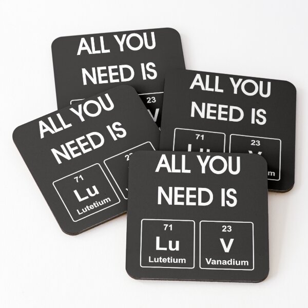 Item preview, All You Need Is Luv Periodic Elements Chemistry Valentine designed and sold by KendraHenke.