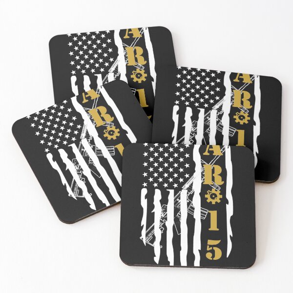Item preview, AR-15 White Distressed American Flag Bolt Face designed and sold by Matt Ballinger.
