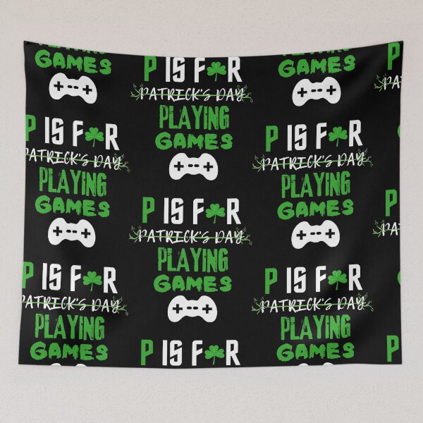 Item preview, P Is For Playing Games St Patricks Day designed and sold by PrintexDesigns.