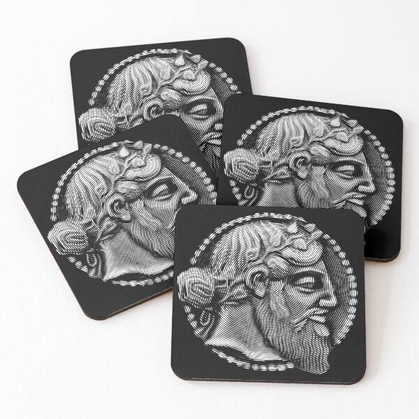 Item preview, portrait of Dionysus aka Bacchus , God of  winemaking and wine designed and sold by close-up.biz.
