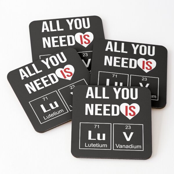 Item preview, All You Need is Luv Periodic Elements Chemistry Valentine designed and sold by KendraHenke.