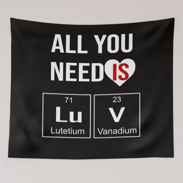 Item preview, All You Need is Luv Periodic Elements Chemistry Valentine designed and sold by KendraHenke.