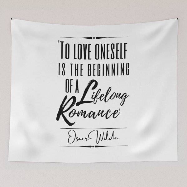 Item preview, Oscar Wilde Friendship & Love Historical Quote- “To love oneself is the beginning of a lifelong romance.” designed and sold by QuoteActually.