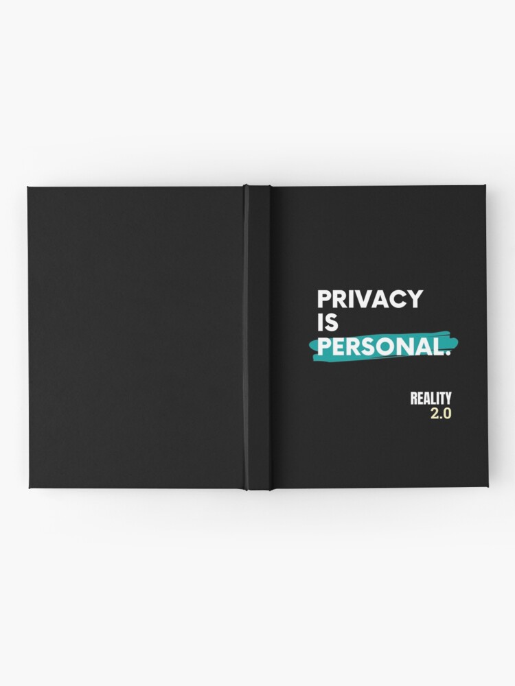Alternate view of Privacy is Personal Hardcover Journal
