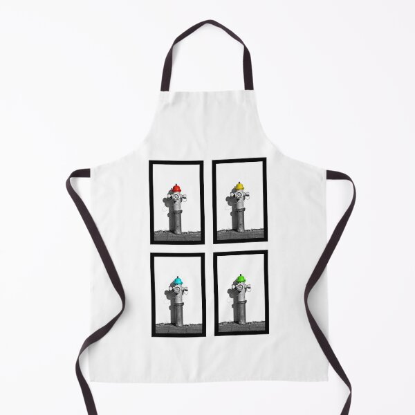 Item preview, Fire Hydrants in black and white with pop of drop color. designed and sold by dkaranouh.
