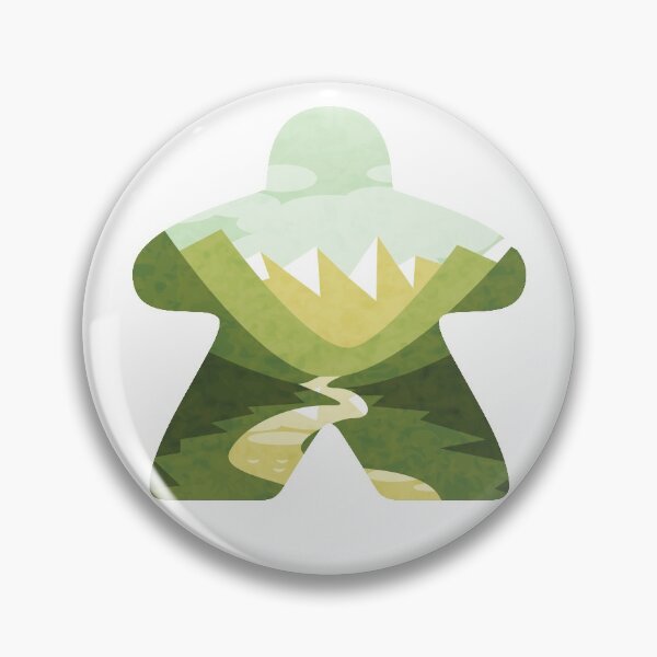 Item preview, River through the Mountain Adventure Meeple Board Game Scene designed and sold by BeamGeeks.