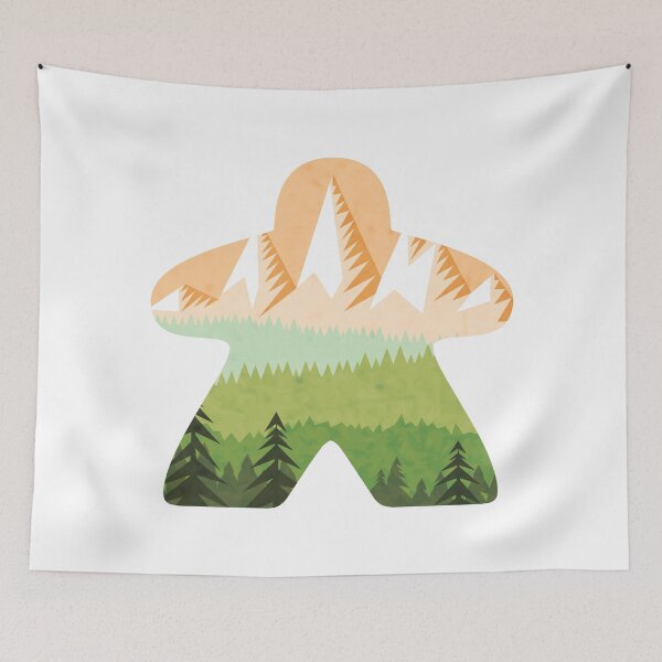 Item preview, Mountain Adventure Meeple Board Game Scene designed and sold by BeamGeeks.
